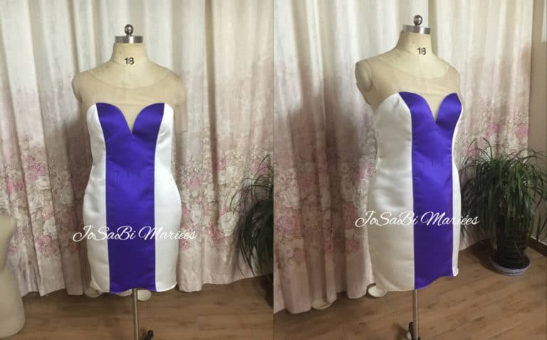 Draft custom Wedding dress by JoSaBi Mariées in process