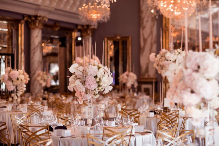 Gorgeous wedding venue with roses