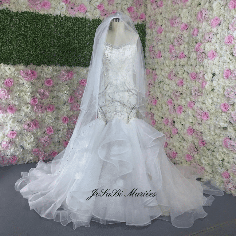 JoSaBi ruffled wedding Dress