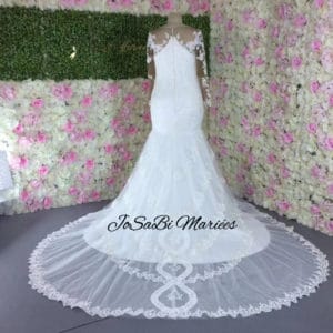 Robe de mariée longues manches sur mesure