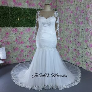 JoSaBi Arielle Long Sleeve Wedding Dress9