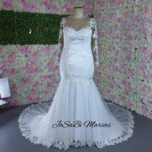 JoSaBi Arielle Long Sleeve Wedding Dress