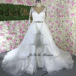 Laurence Custom Detachable mermaid wedding dress
