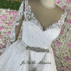 Custom Detachable mermaid wedding dress by JoSaBi