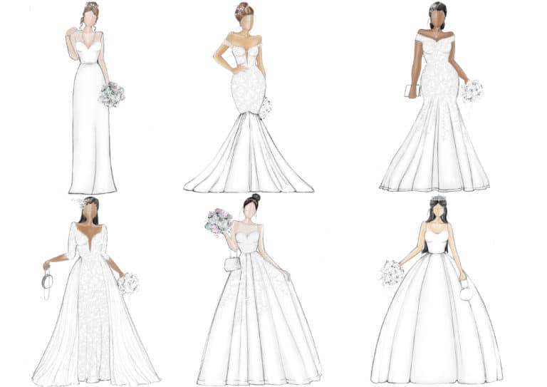 how to design a custom wedding dress