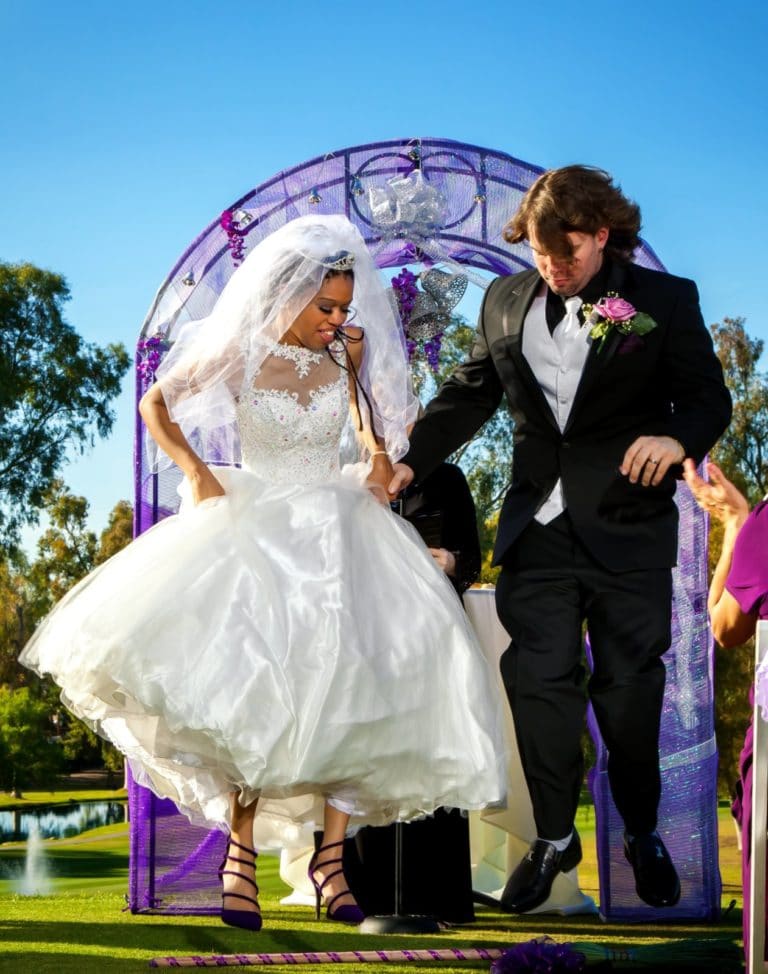 Jumping the broom african american wedding tradition