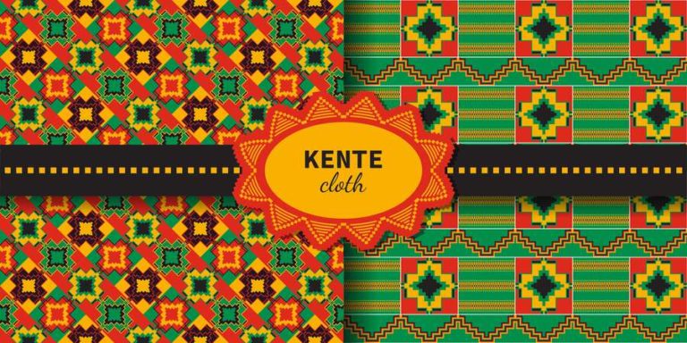 tissu africain kente pour robe de mariée
