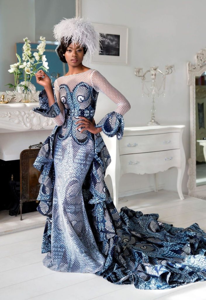 ankara wedding dress by Vlisco