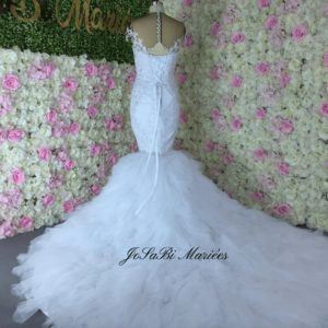 robe de mariée sirène a frous frous