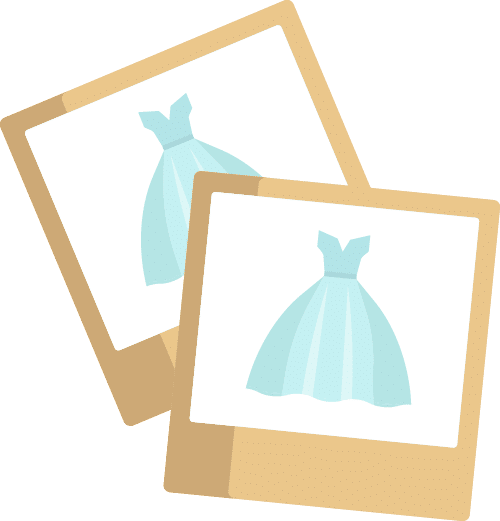 Custom wedding dress design process 5
