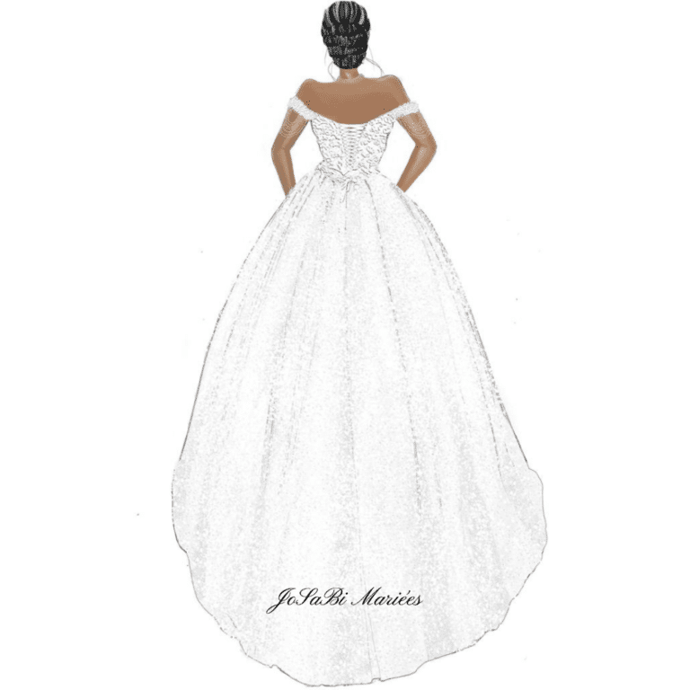 wedding dress sketch