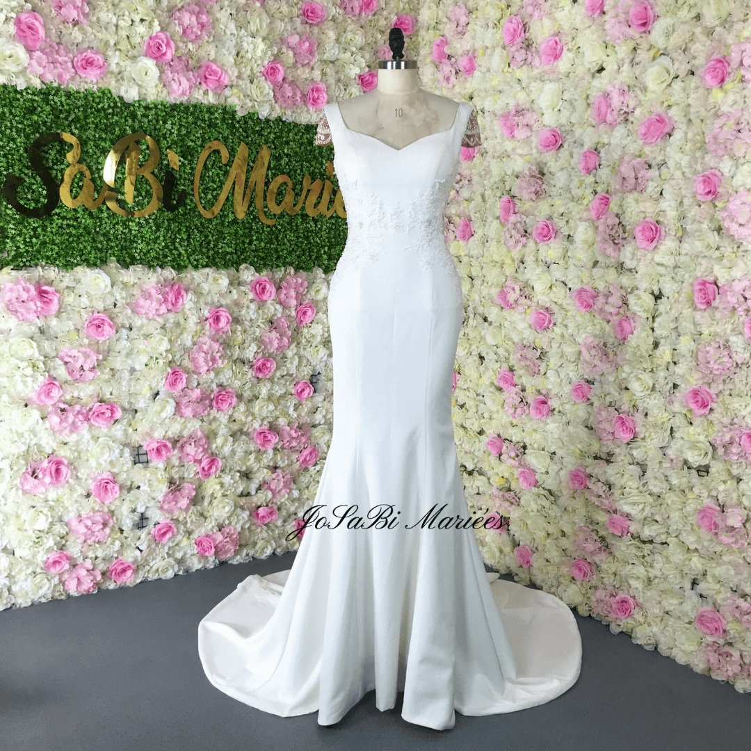 robe de mariée en crêpe