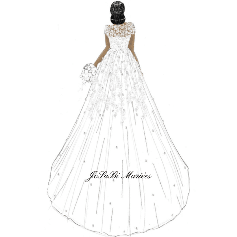 Robe de Mariée Trompette Détachable