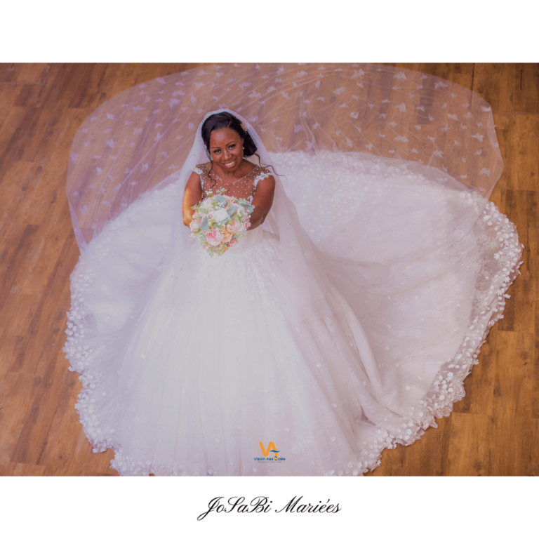 floral ball gown wedding dress