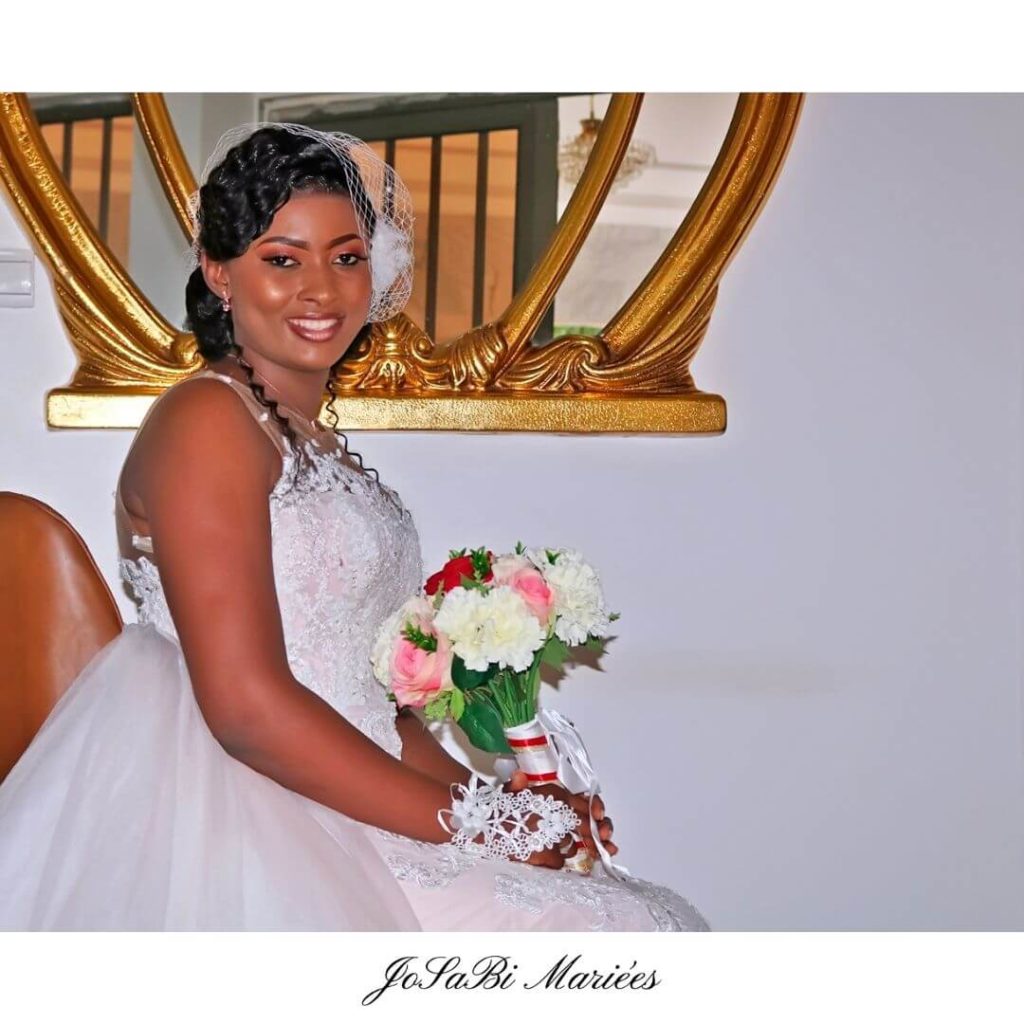 Pink 2 in 1 wedding dress JoSaBi