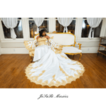 JoSaBi Mariees gold wedding dress
