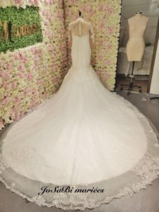 illusion mermaid wedding dress