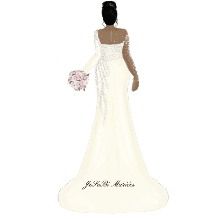 JoSaBi Mariées custom wedding dress